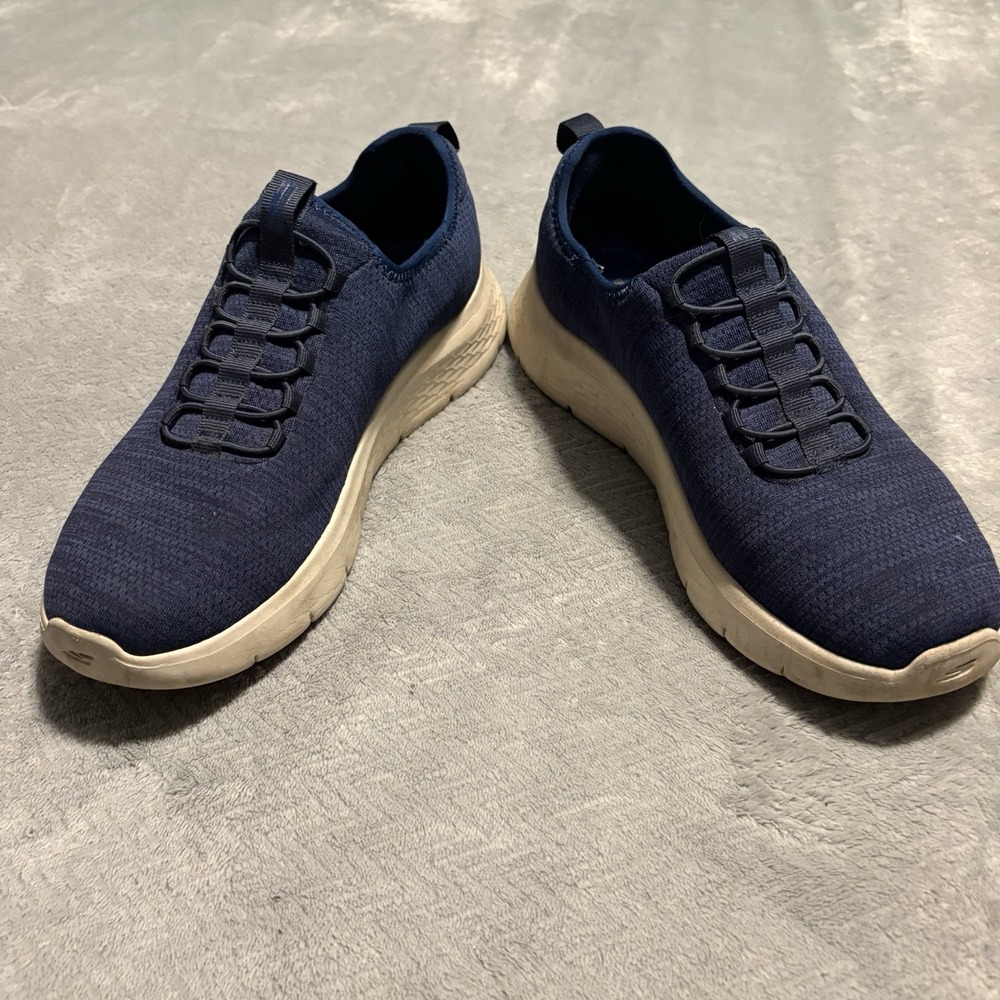Skechers Mens GoWalk Evolution Ultra Navy Blue Slip On Sneakers 216484 Size 9.5